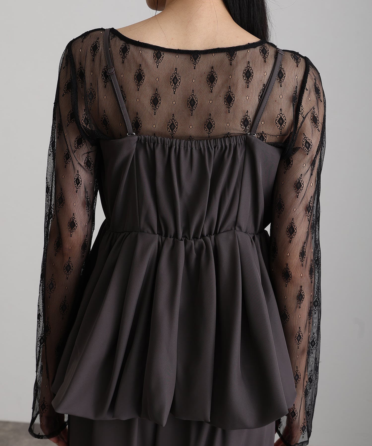 プールヴー PourVous バルーンキャミ ビスチェ パーティードレスフォーマルお呼ばれ&ロング丈ワイドパンツセットアップ結婚式二次会同窓会成人式オケージョンドレス フォーマル ワンピース パーティードレス （カーキ） カーキ