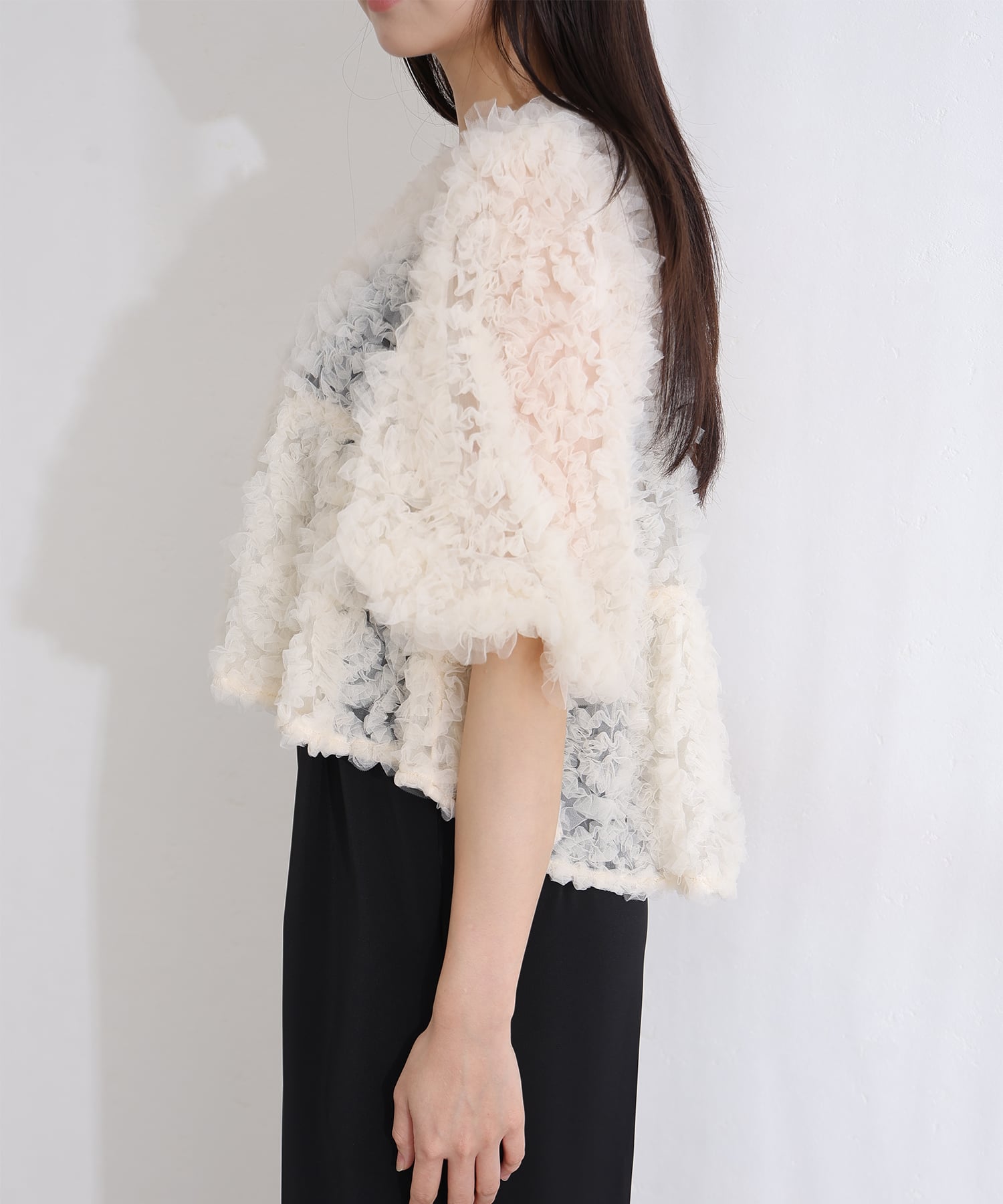 プールヴー PourVous ペタルテクスチャー2点セットパーティードレスフォーマルお呼ばれ&ロング丈ワイドオールインワン結婚式二次会同窓会成人式オケージョンドレス フォーマル ワンピース パーティードレス （ベージュ×ブラック） ベージュ×ブラック