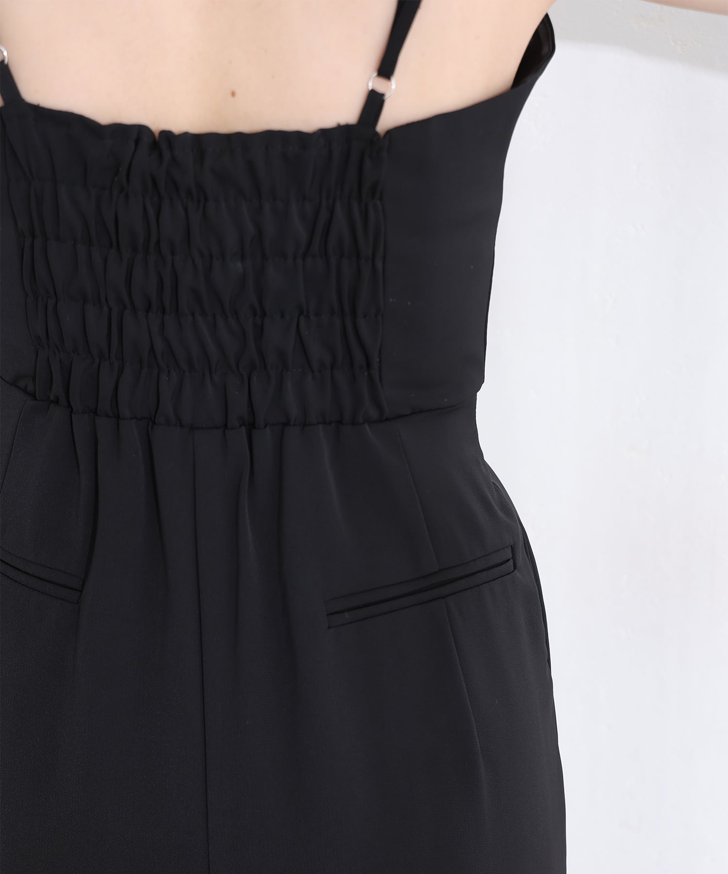 プールヴー PourVous ペタルテクスチャー2点セットパーティードレスフォーマルお呼ばれ&ロング丈ワイドオールインワン結婚式二次会同窓会成人式オケージョンドレス フォーマル ワンピース パーティードレス （ベージュ×ブラック） ベージュ×ブラック