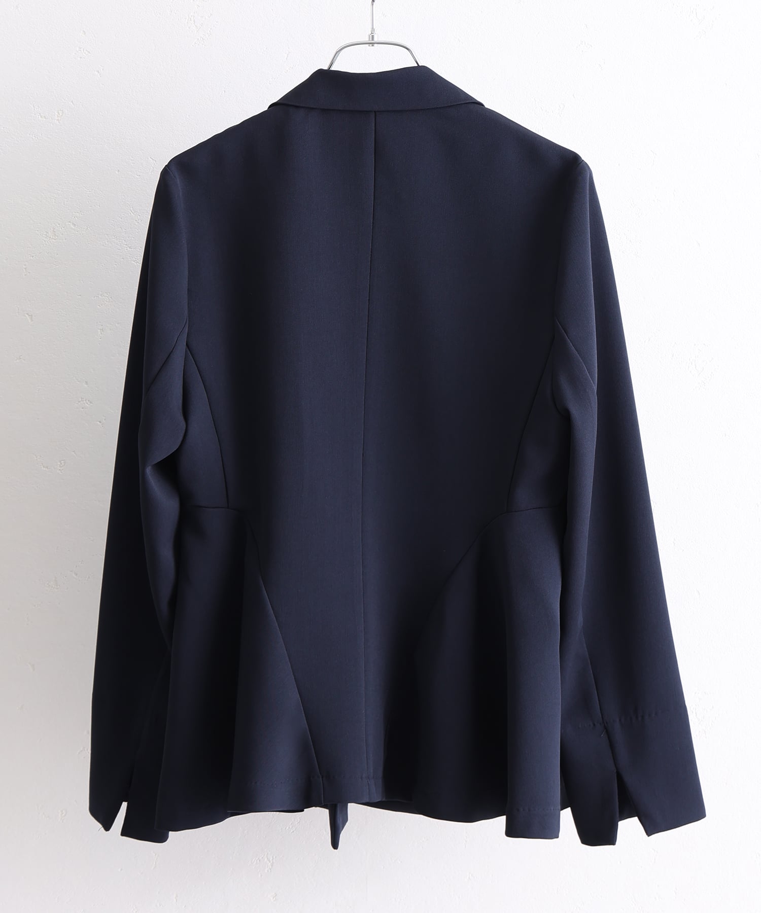 プールヴー PourVous サイドフレアセレモニーフォーマルセットアップ 入学式 卒業式 母服 ママ 入園式 卒園式 母親 40代 30代 七五三2点テーラードジャケット＆セットアップテーパードラインオケージョン フォーマル （ブラック） ブラック