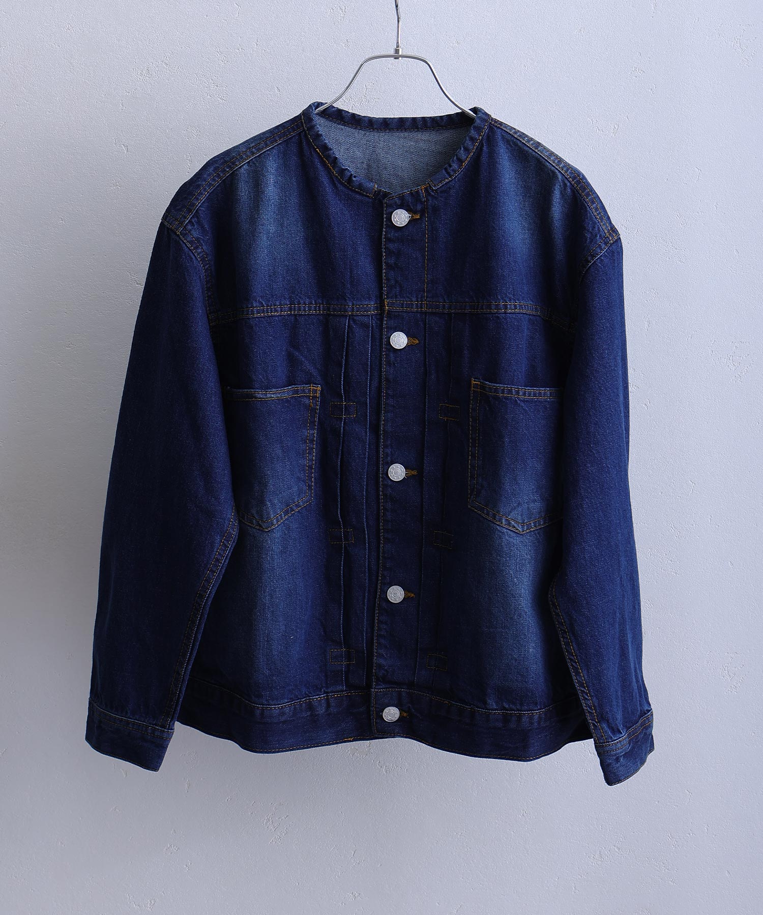 プールヴー PourVous ラウンドカラーGジャン （グレーデニム） グレーデニム