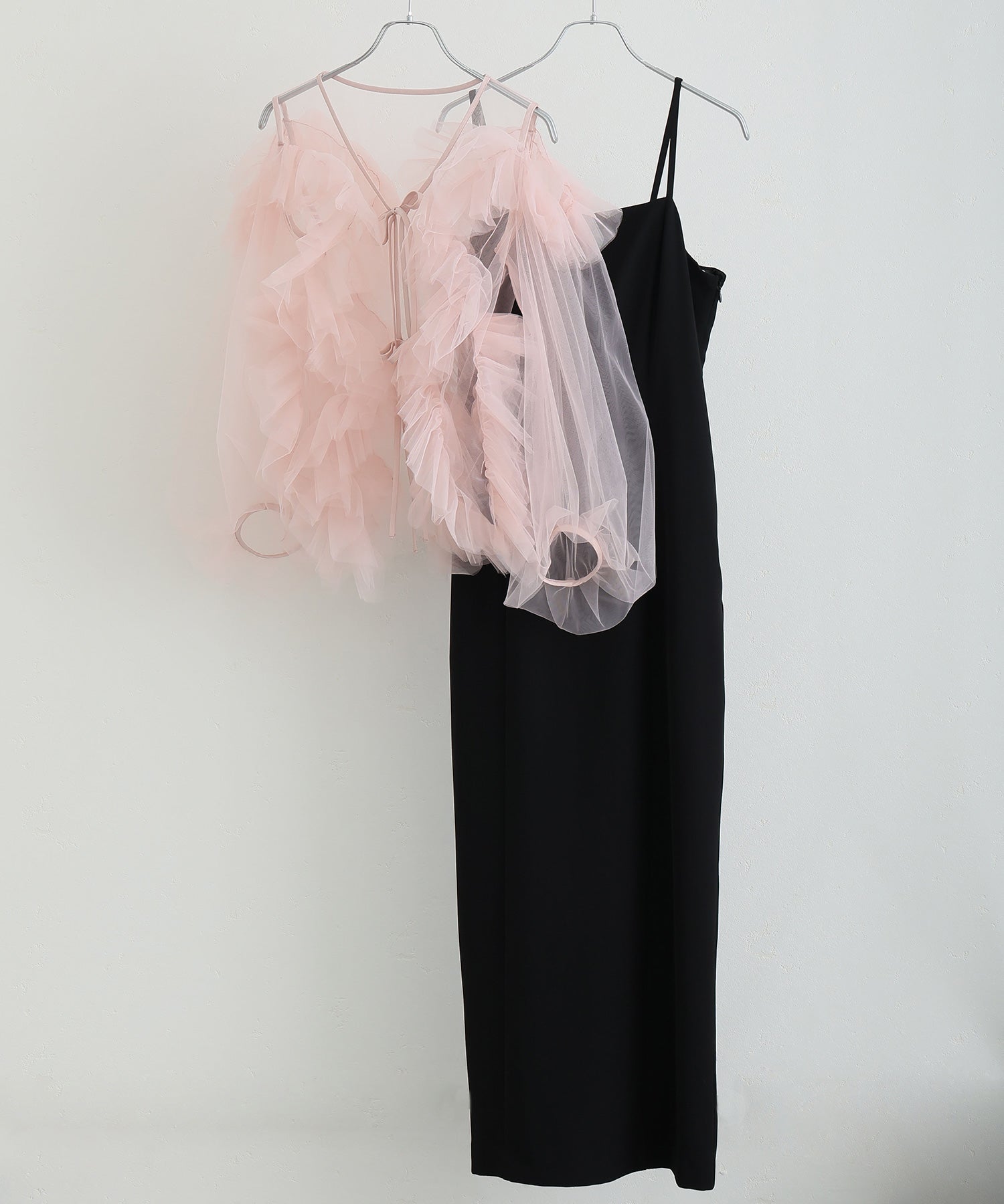 プールヴー PourVous ジグザグチュールドレスロング&袖ありフォーマルお呼ばれ結婚式二次会パーティードレスオケージョンドレス同窓会成人式 フォーマル ワンピース パーティードレス 20代 30代 40代 （ベージュ×ブラック） ベージュ×ブラック