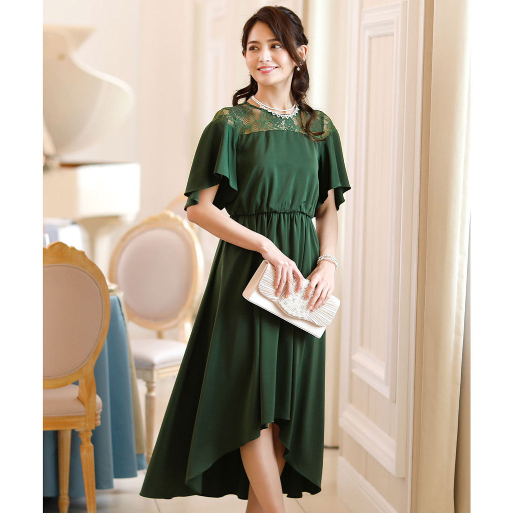 PourVous Onepiece dress Fishtail long & sleeved Ceremony formal O