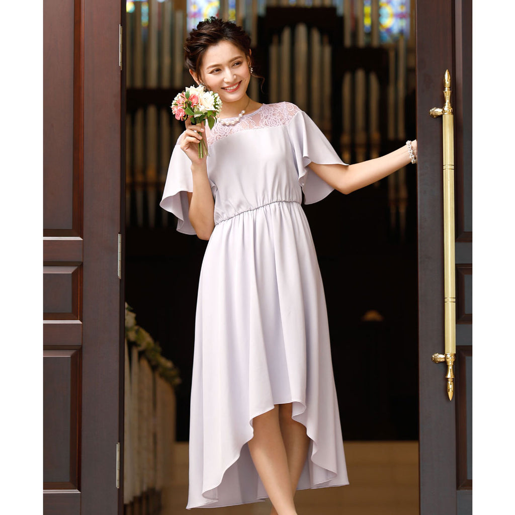 PourVous Onepiece dress Fishtail long & sleeved Ceremony formal O