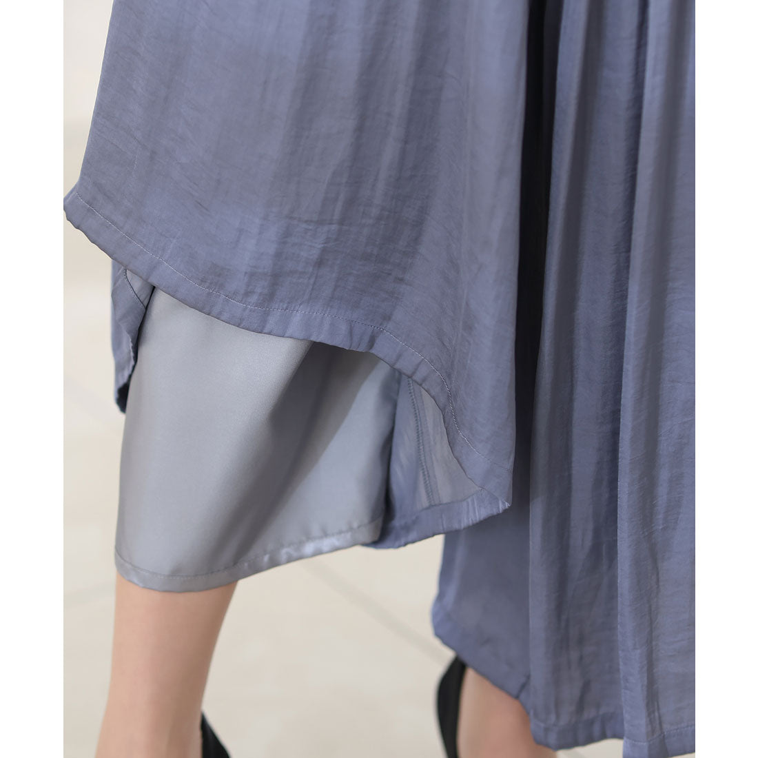 PourVous All-in-one Party Dress Wedding &amp; Wide Pants Vintage Satin Ceremony Formal Long Dress for 20s, 30s, 40s