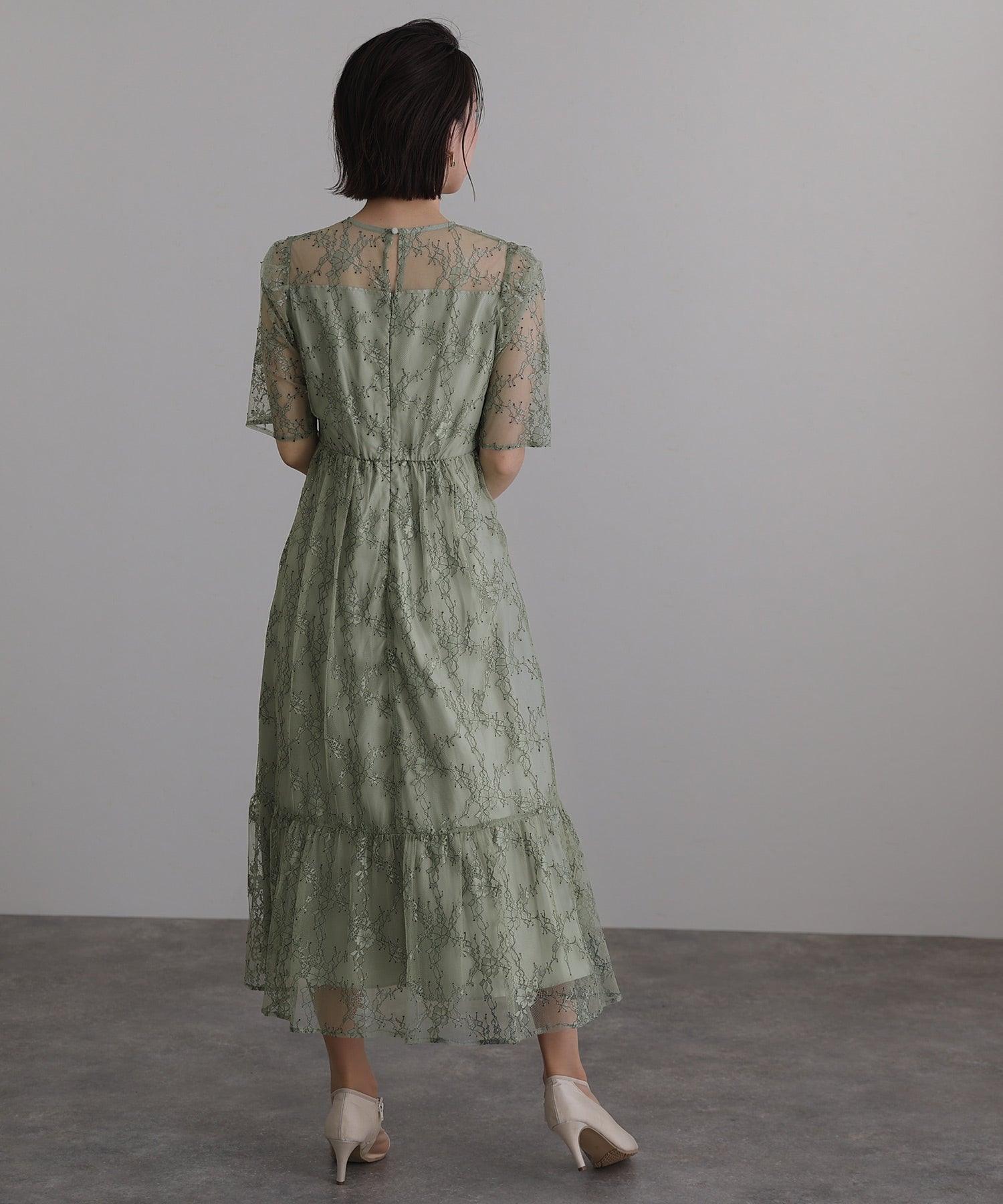 泳池Vuu倒數Mimolet長度和袖子正式閃爍婚禮派對禮服20S 30S 40S