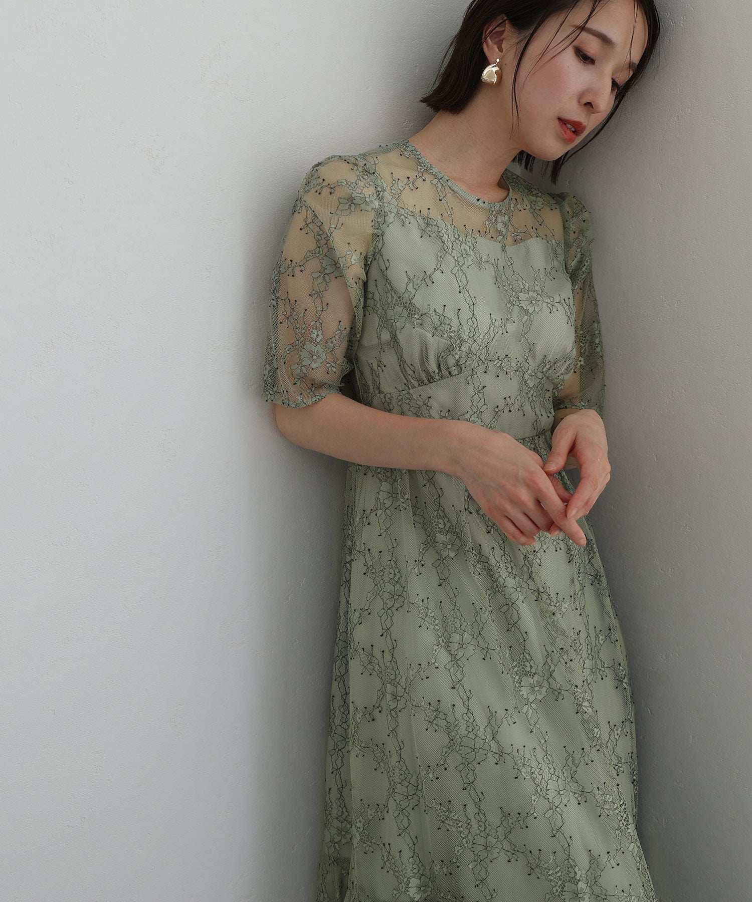 泳池Vuu倒數Mimolet長度和袖子正式閃爍婚禮派對禮服20S 30S 40S