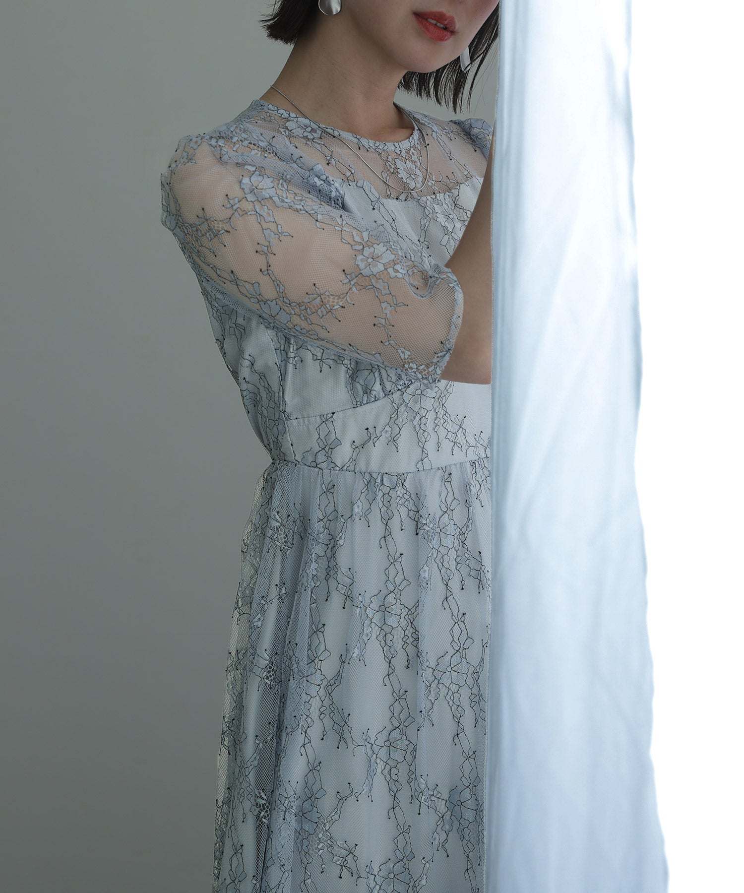泳池Vuu倒數Mimolet長度和袖子正式閃爍婚禮派對禮服20S 30S 40S