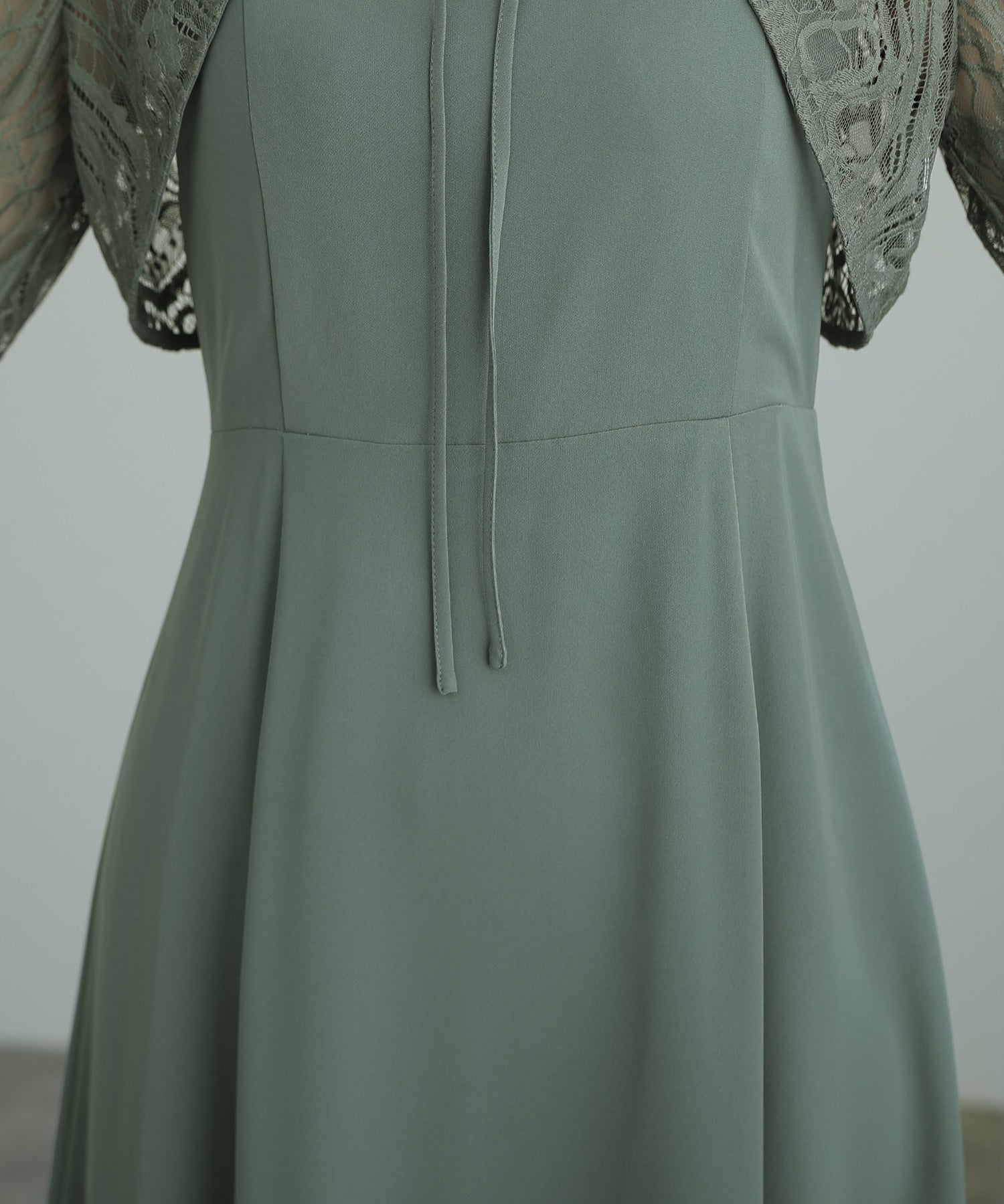 PourVous Bolero Party Dress Ceremony Midi Length &amp; Sleeved Wedding Formal Dress for Women in their 20s, 30s and 40s