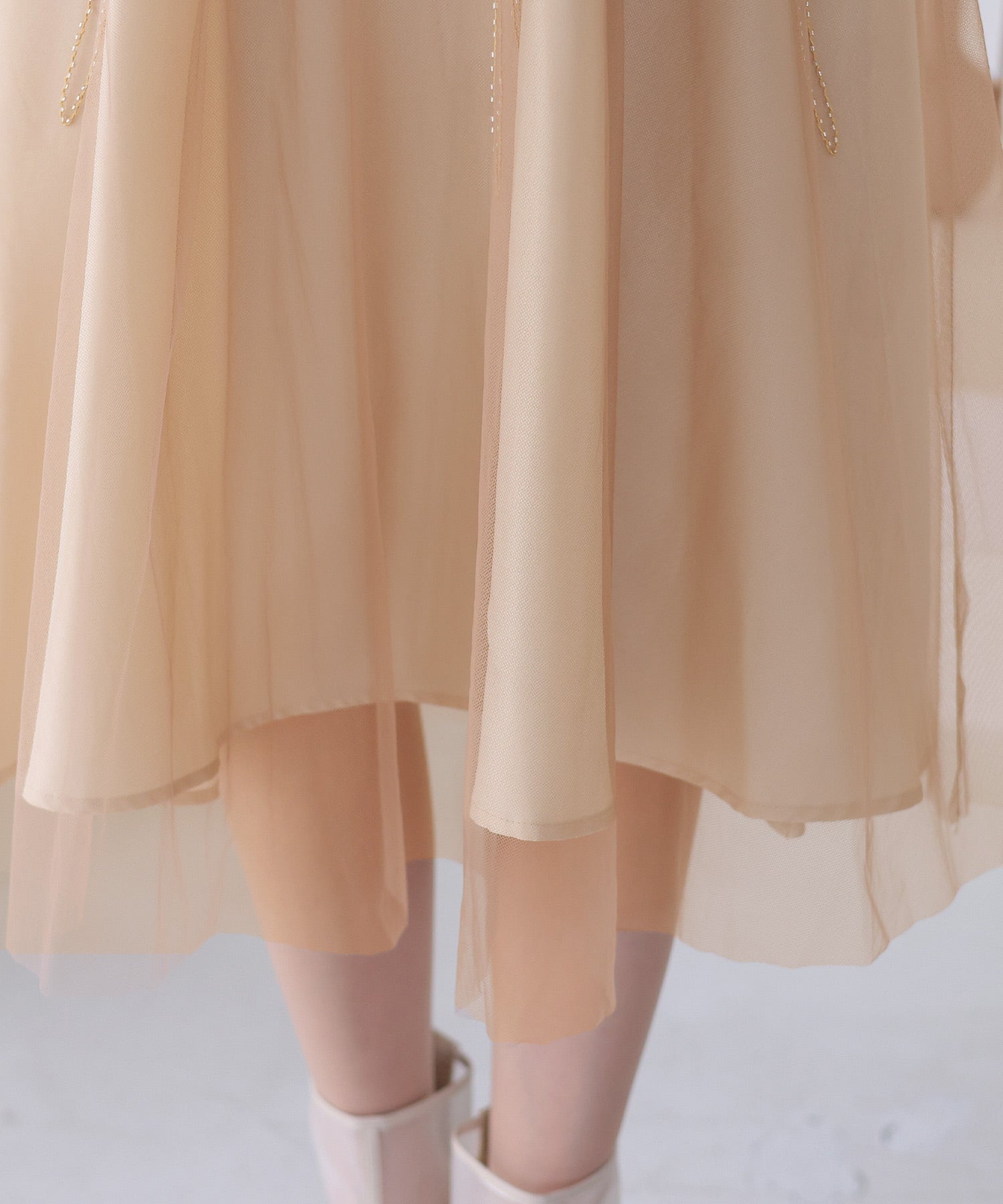 プールヴー PourVous ビーズ刺繍パーティードレスお呼ばれロング&袖あり結婚式フォーマル ワンピース 20代 30代 40代 （モーヴ） モーヴ