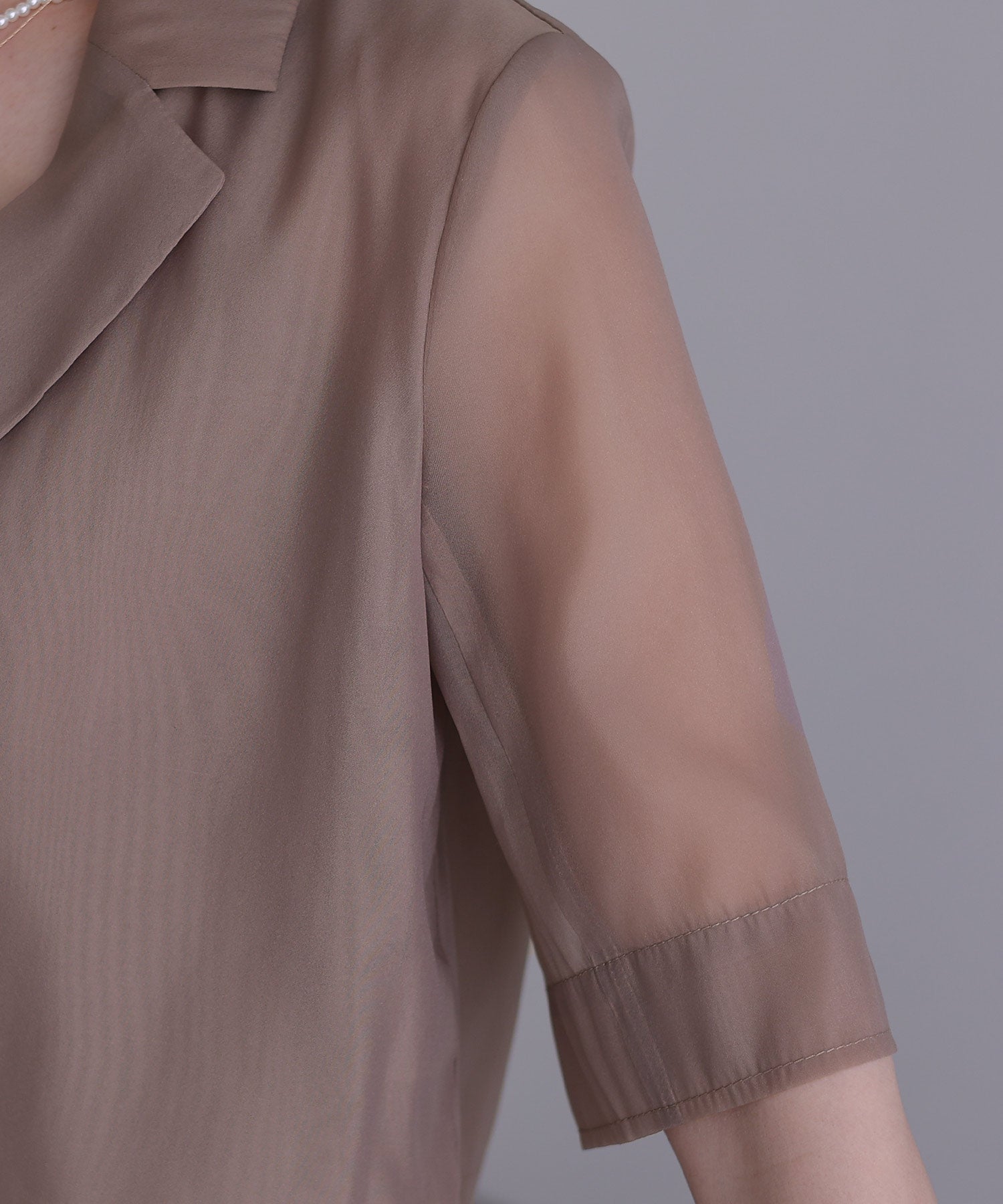 PourVous sheer jacket and dress set