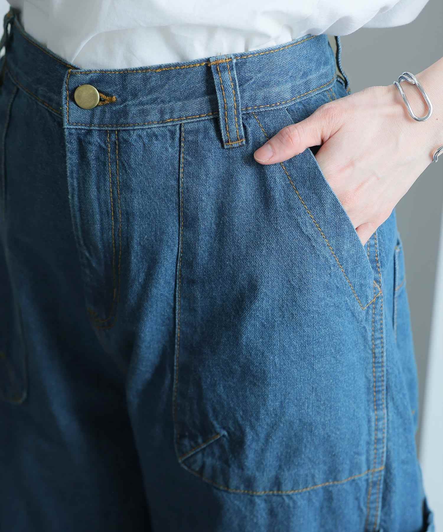 プールヴー PourVous ボーイッシュペインターパンツ