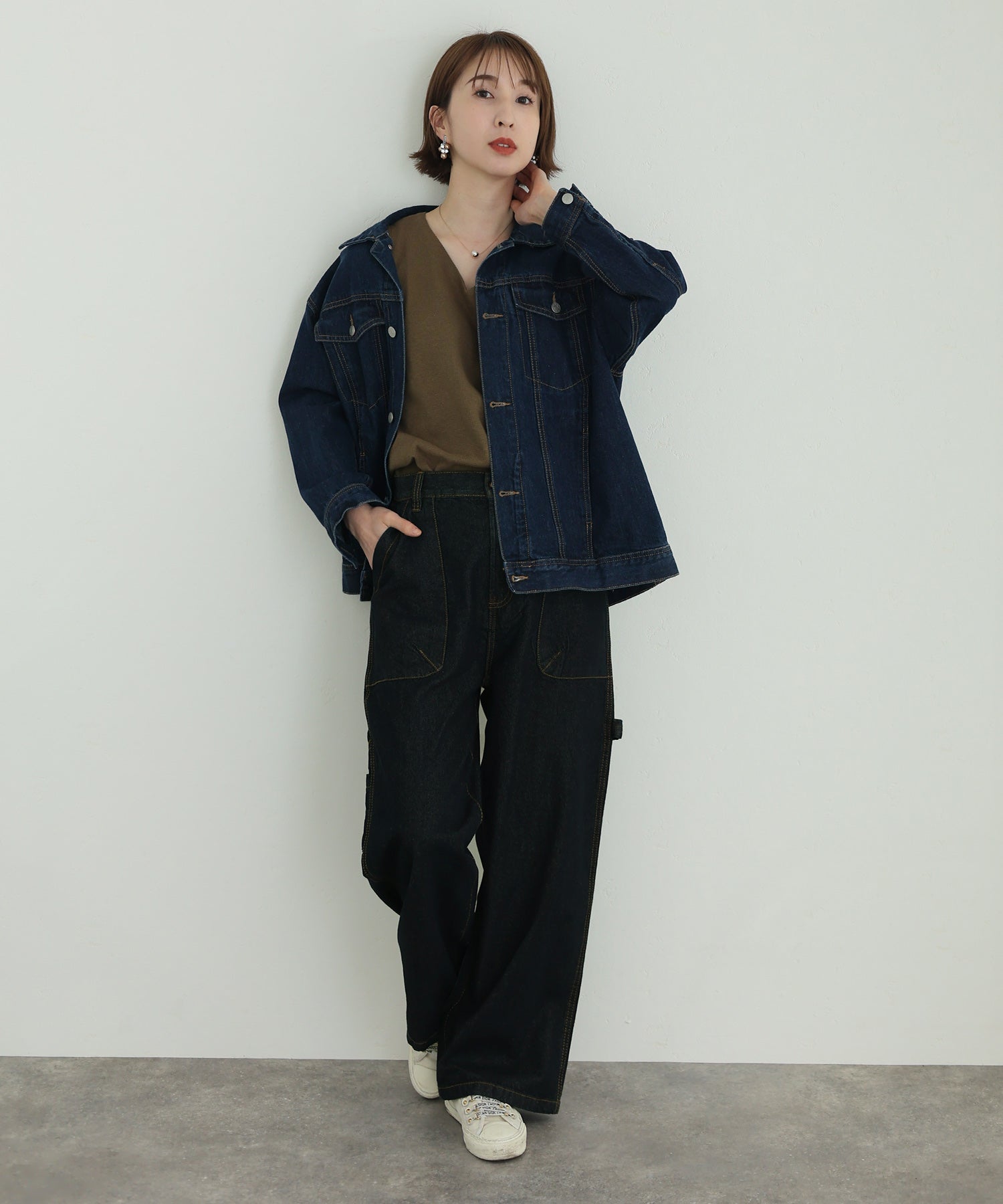 プールヴー PourVous ボーイッシュペインターパンツ