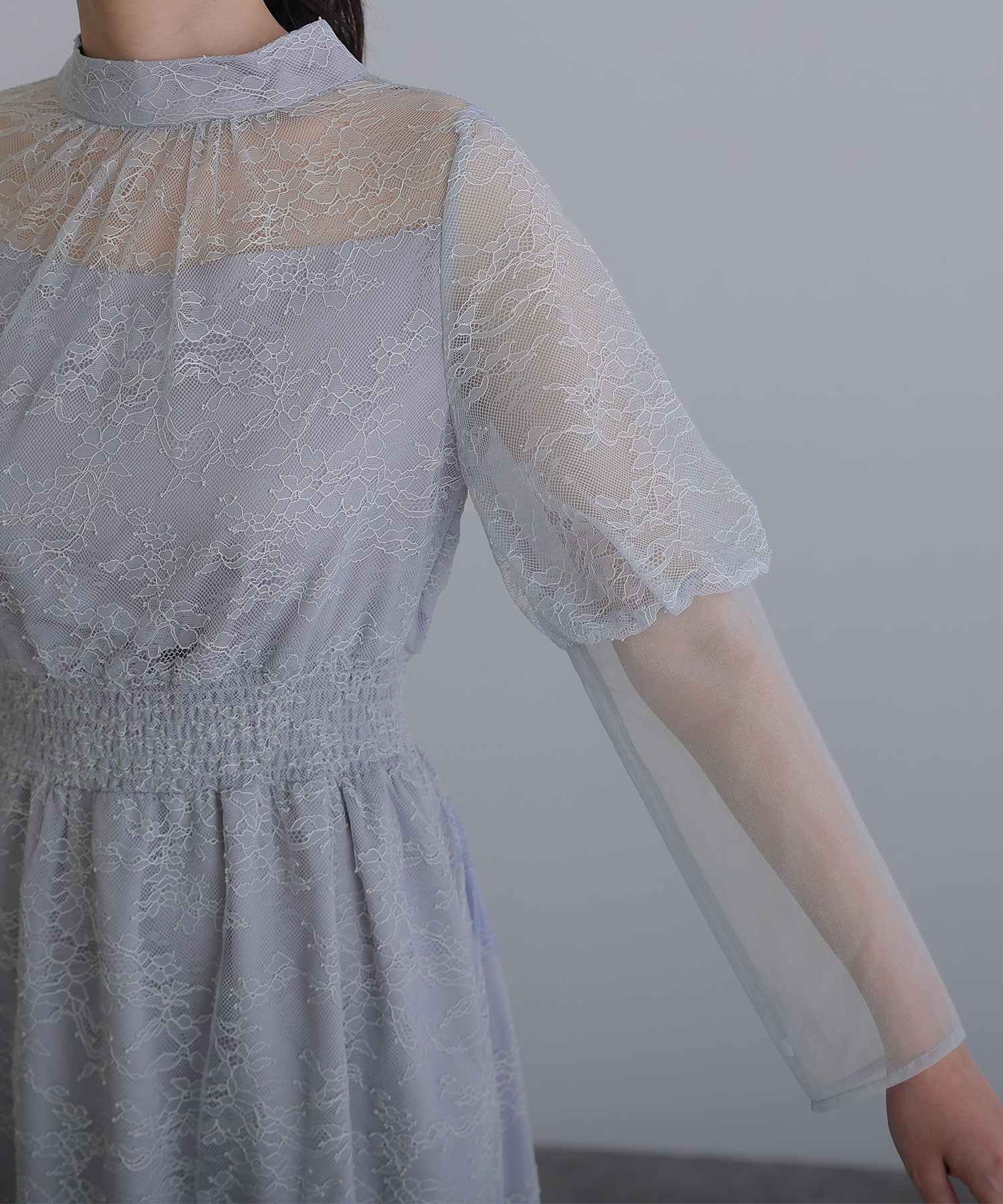 PourVous Organza Party Dress Ceremony Sleeved &amp; Mid-length Wedding Formal Dress for Women in their 20s, 30s and 40s