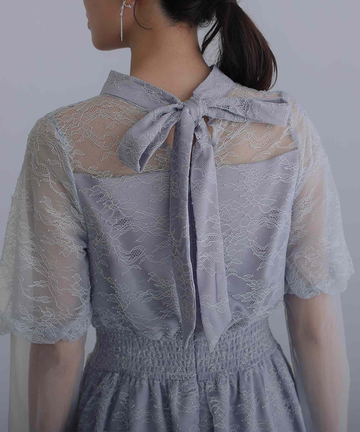PourVous Organza Party Dress Ceremony Sleeved &amp; Mid-length Wedding Formal Dress for Women in their 20s, 30s and 40s