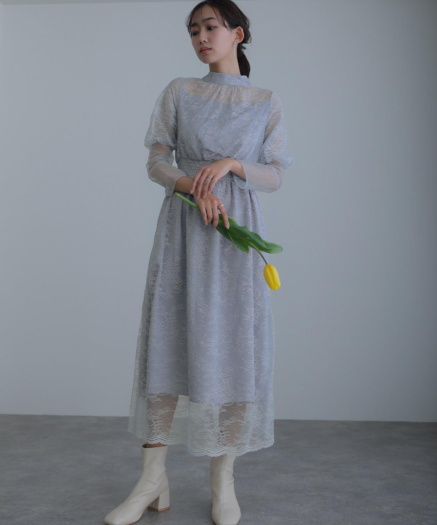 PourVous Organza Party Dress Ceremony Sleeved &amp; Mid-length Wedding Formal Dress for Women in their 20s, 30s and 40s