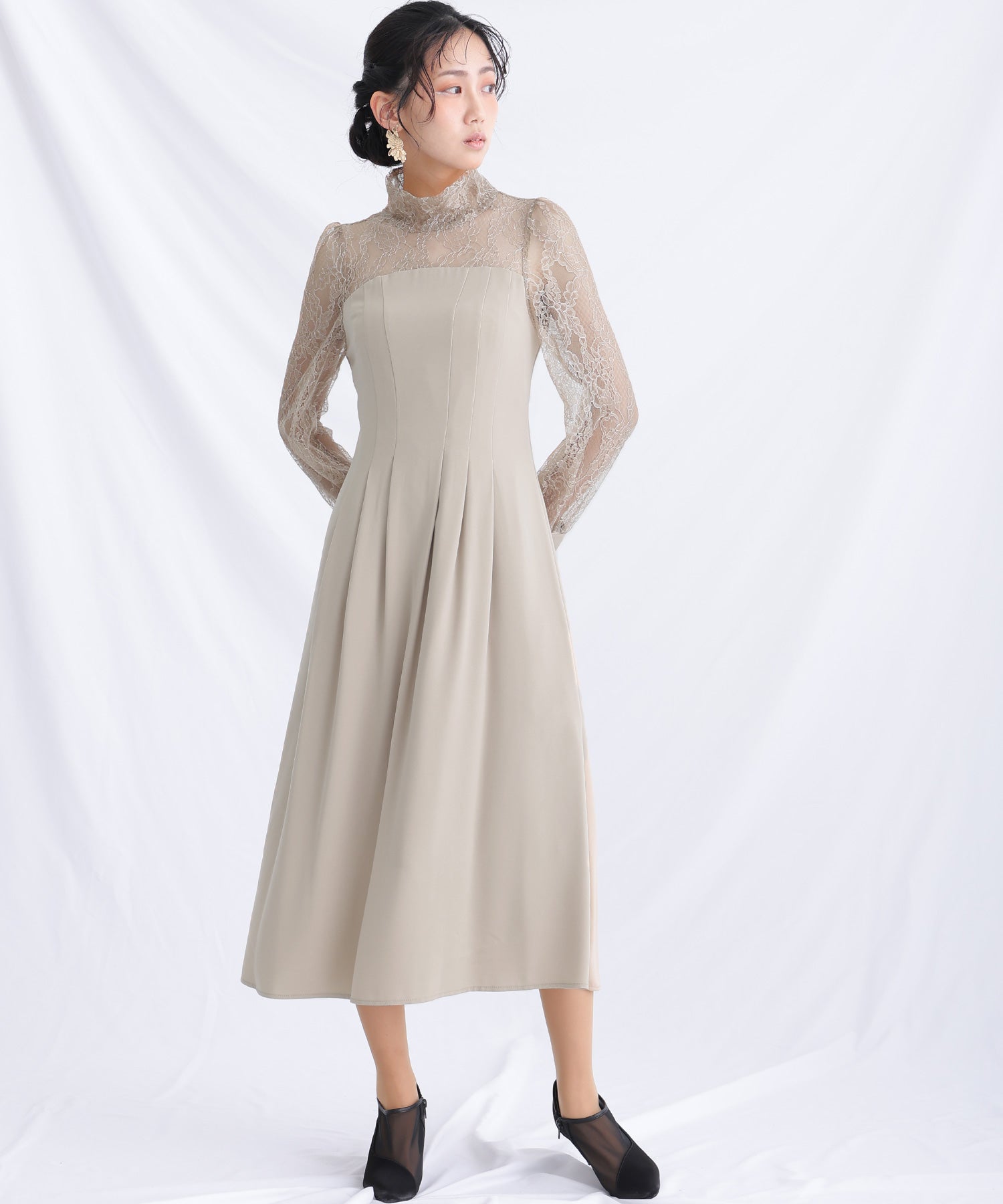 Vui Poul Vous Pour Vous高頸派對禮服精選MONILE LONG＆SLEEVE wating正式一件20S 30S 40S