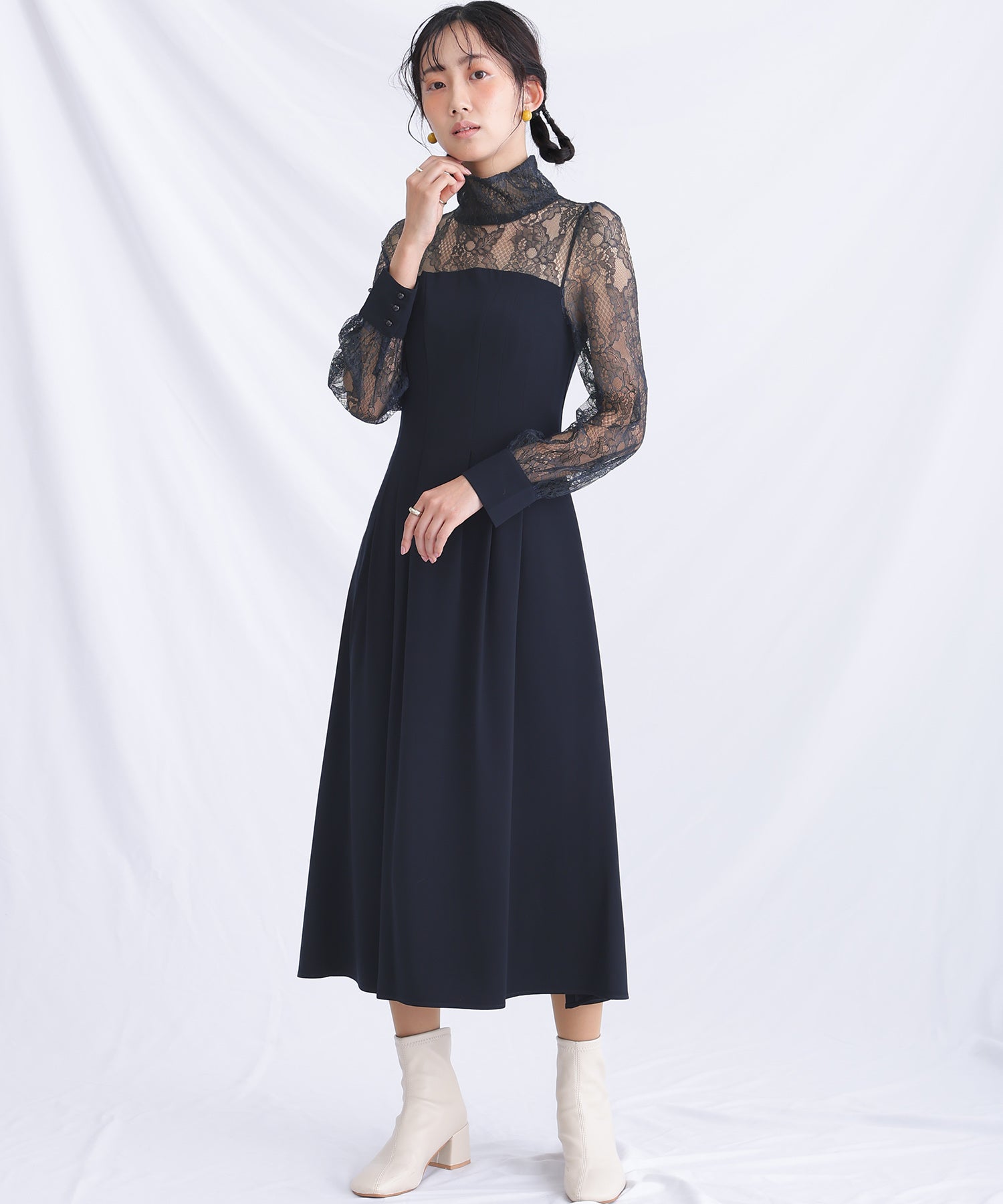 Vui Poul Vous Pour Vous高頸派對禮服精選MONILE LONG＆SLEEVE wating正式一件20S 30S 40S