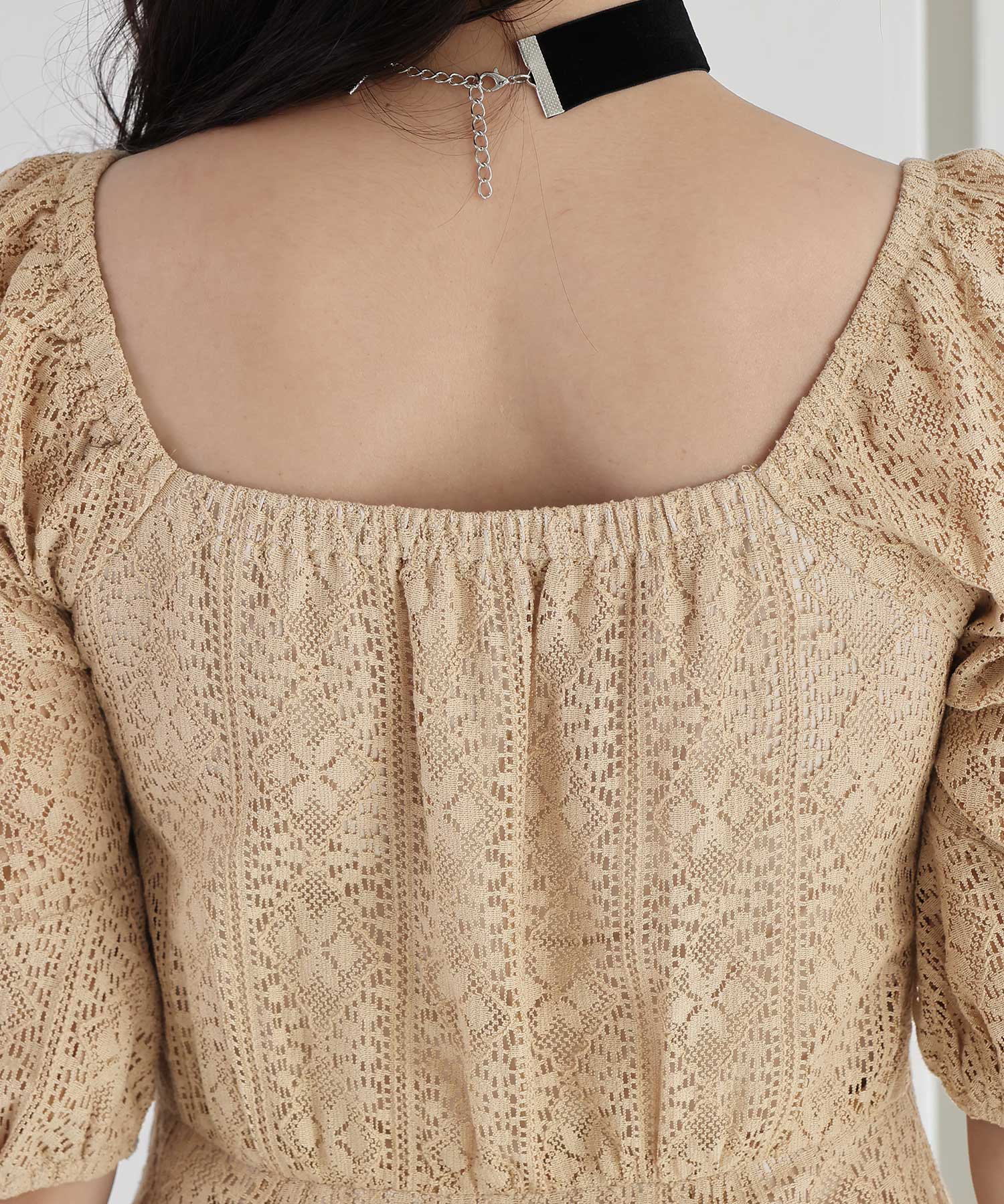 プールヴー PourVous 七分袖&ミモレ丈パーティードレススクエアネックお呼ばれ結婚式フォーマル ワンピース 20代 30代 40代