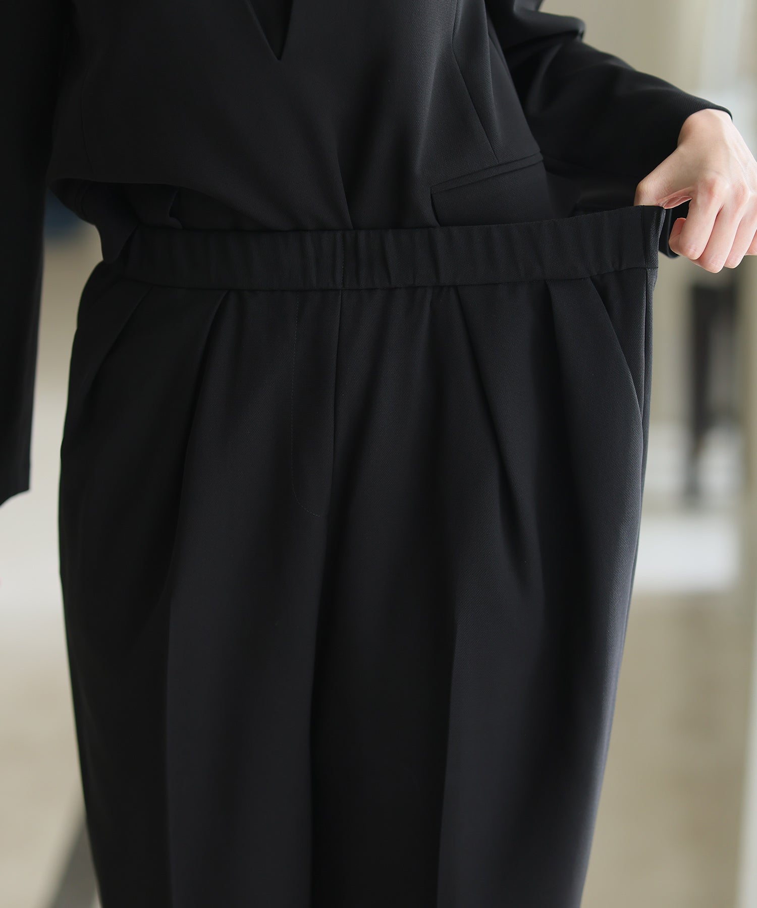 PourVous V-Neck Pants Formal Plus Size & Graduation Ceremony No-Collar Jacket Machine Wash Ceremony Suit Formal Dress Party Dress for 20s 30s 40s