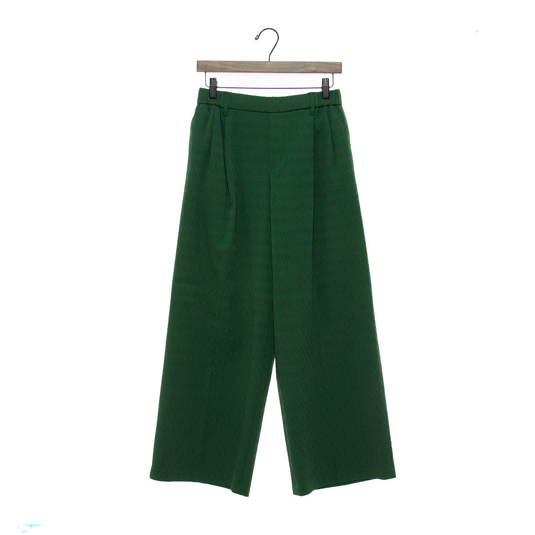 Pants.jp Herringbone Jacquard Wide Pants