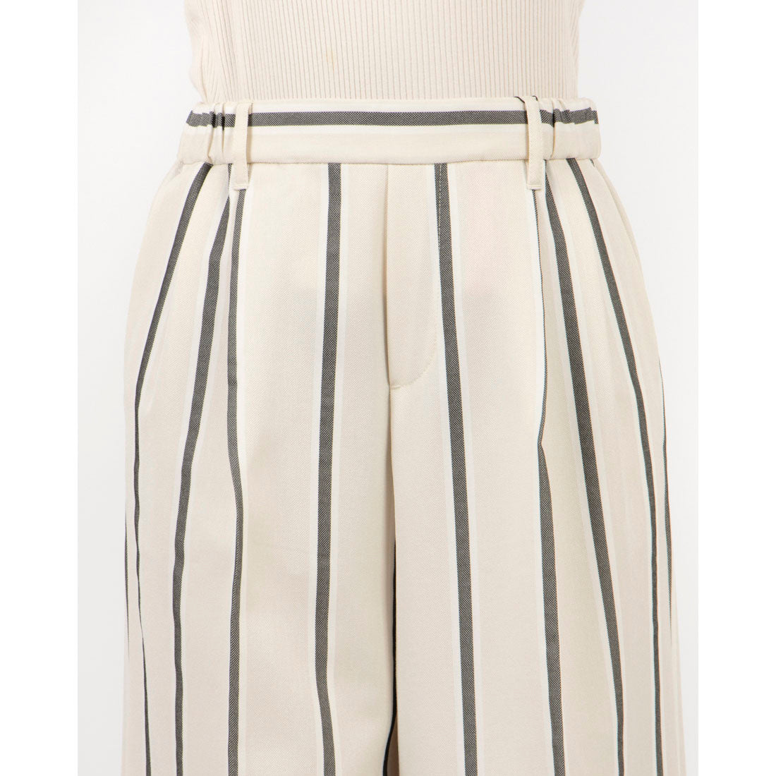 Pants.jp Linen-like Semi-wide Pants
