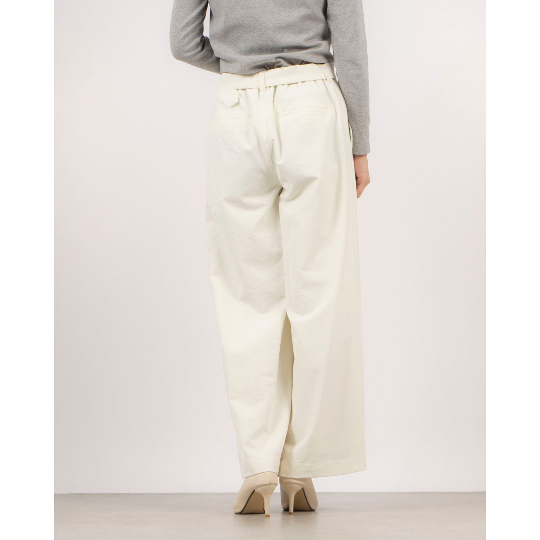 Pants.jp Wide Pants with Belt