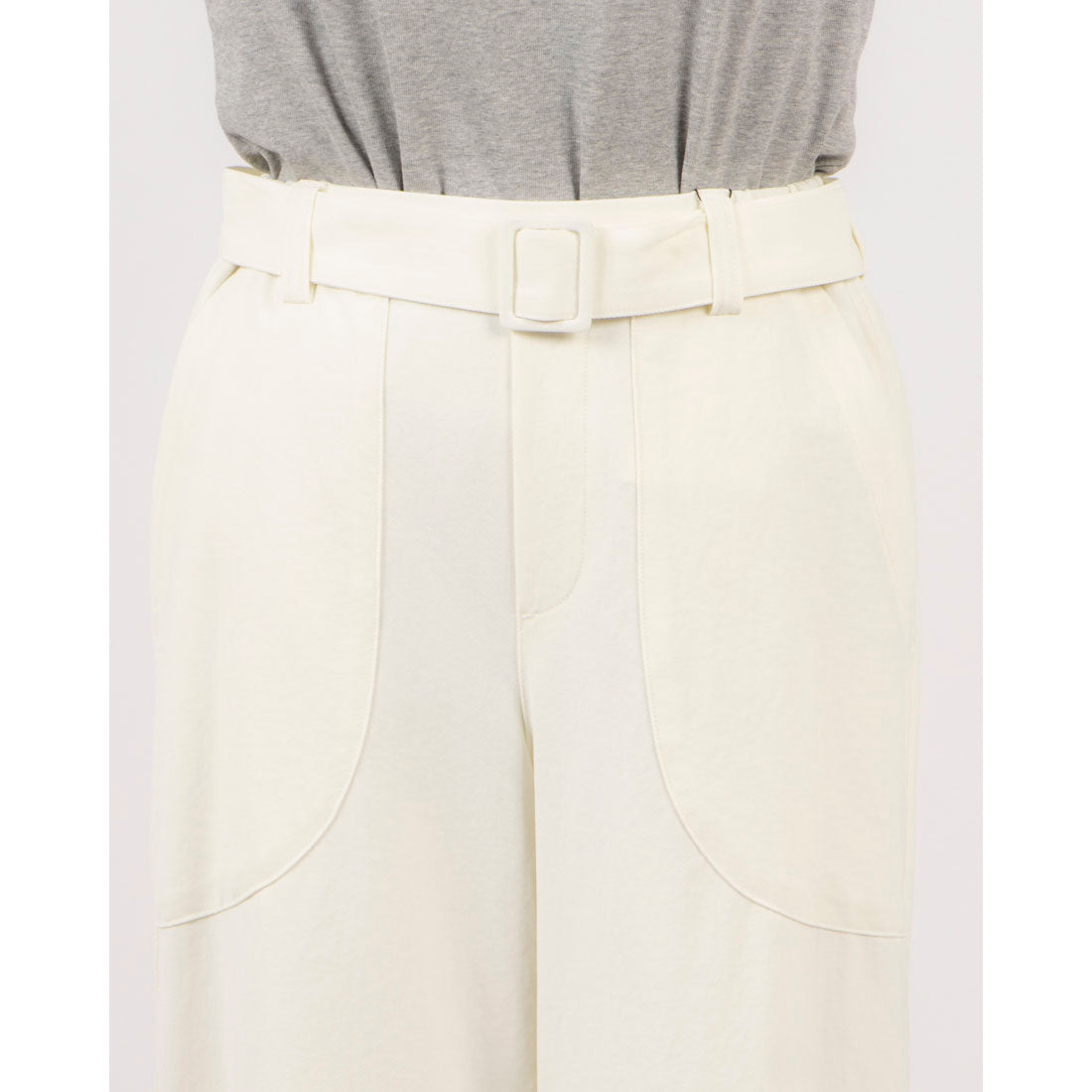 Pants.jp Wide Pants with Belt