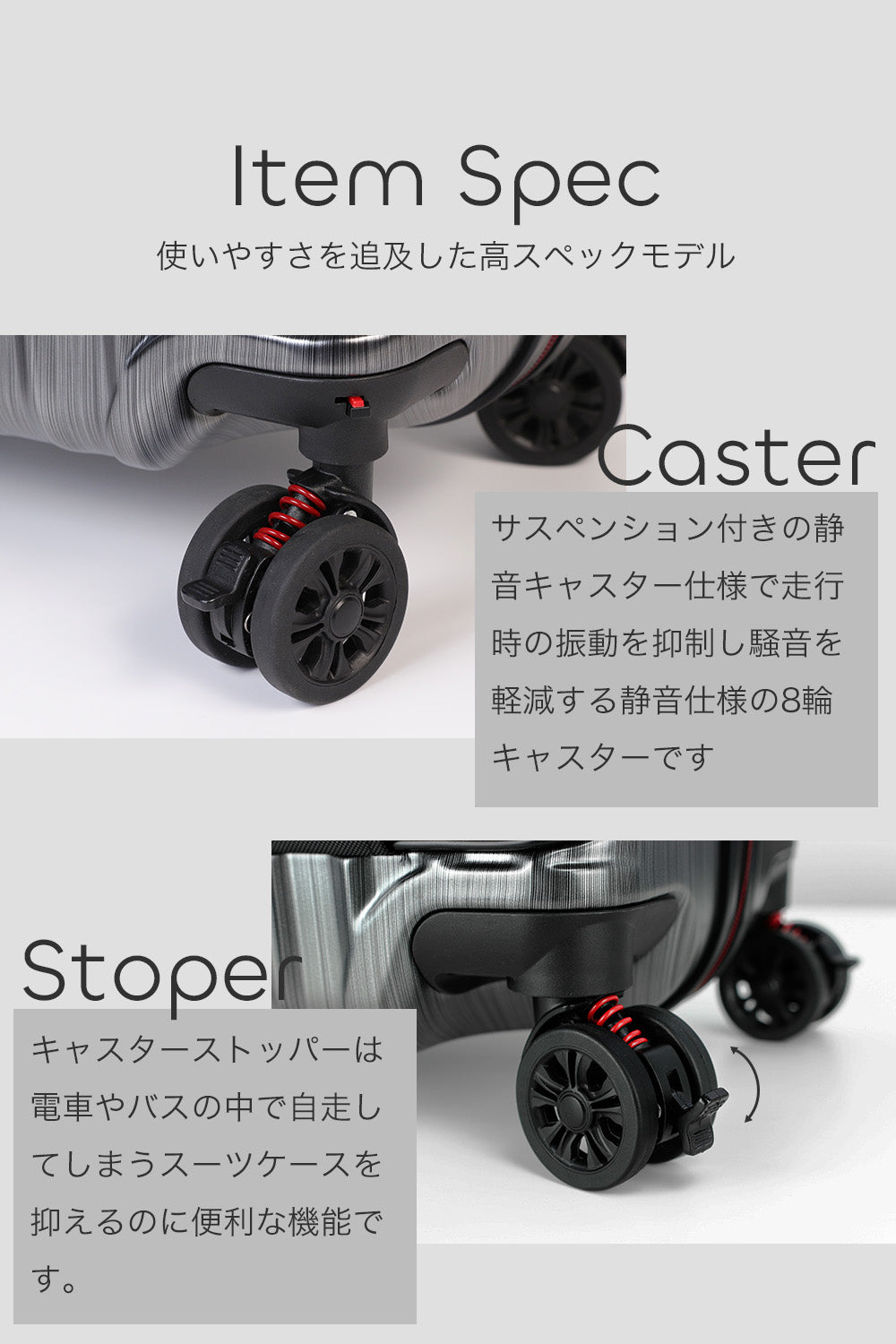 プロエヴォ Proevo Proevo スーツケース キャリーケース キャリーバッグ 機内持ち込み フロントオープン カップホルダー  8輪 ストッパー USB充電  S-MAX  ダイヤル TSA (10006S) （エンボス/ネイルピンク） エンボス/ネイルピンク
