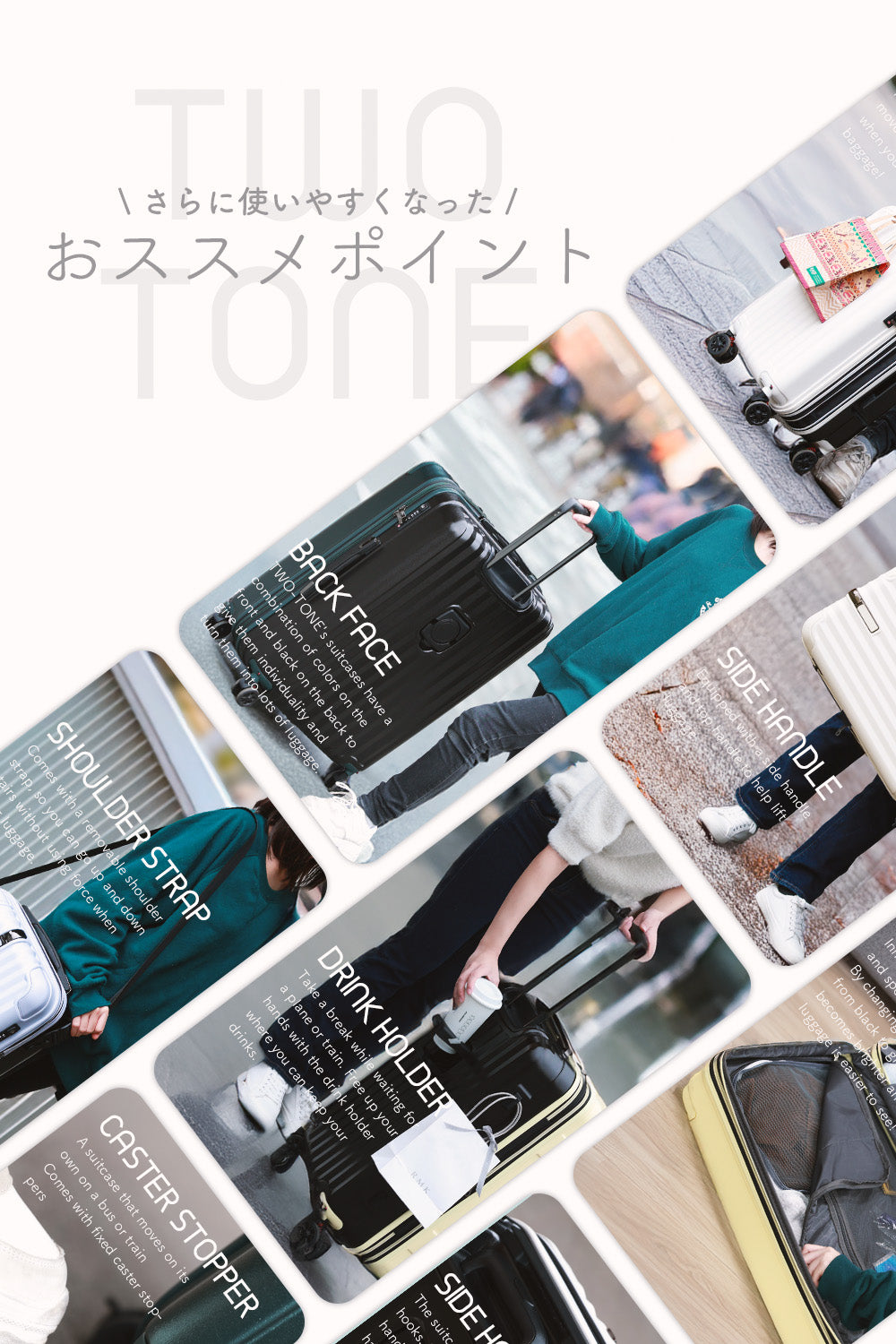 プロエヴォ Proevo Proevo スーツケース キャリーケース lm  中型 ドリンクホルダー 拡張 大容量  8輪 ストッパー ダイヤル TSA 受託手荷物 キャリーバッグ  (10003S)（ガンメタリック） （ガンメタリック） ガンメタリック