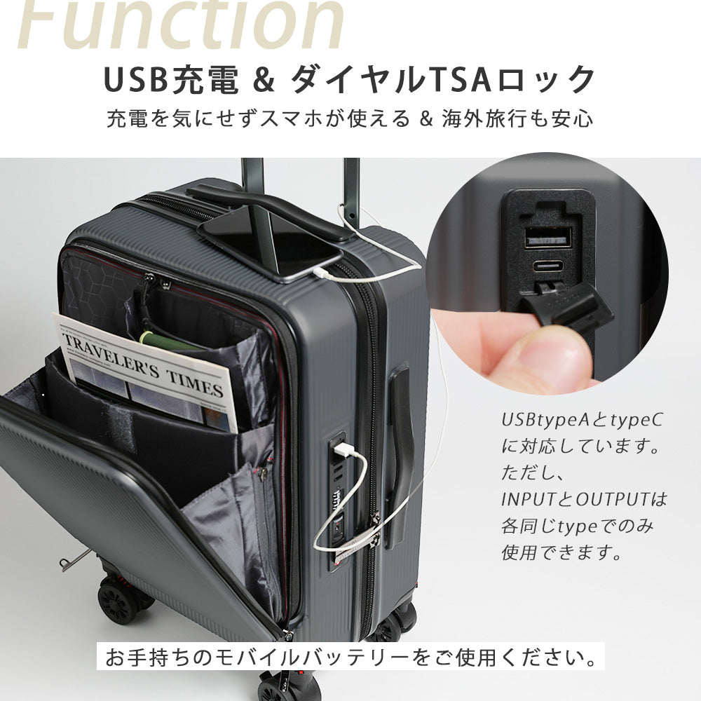 プロエヴォ Proevo Proevo スーツケース キャリーケース キャリーバッグ 機内持ち込み カップホルダー  8輪 ストッパー USB充電  SS  ダイヤル TSA (10019S) （ガンメタリック） （ウォームグレー） ウォームグレー