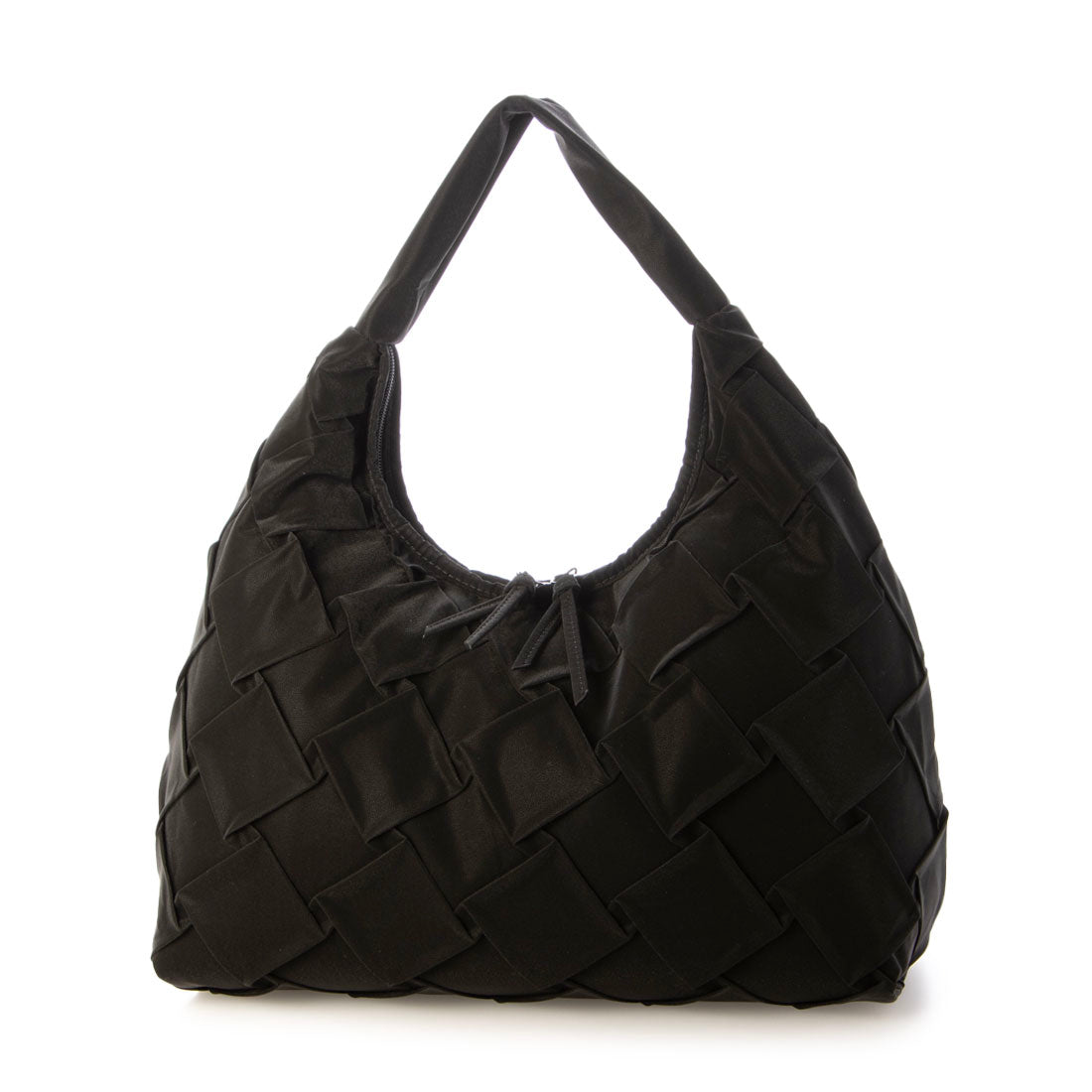 プリムフィオーレ PrimuFiore ダイヤモンドスモッキング1本手トート （ブラック） ブラック