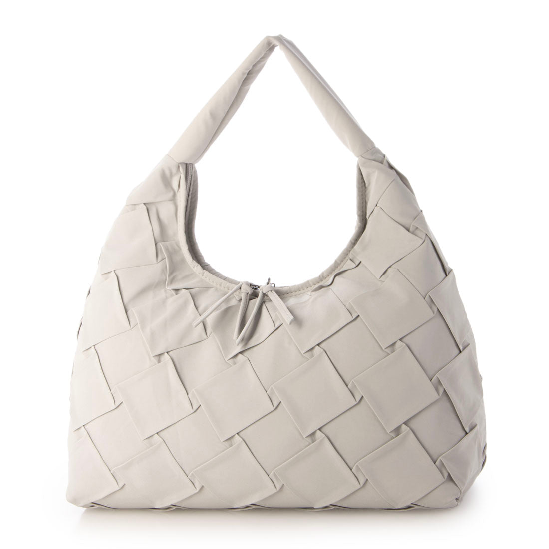 プリムフィオーレ PrimuFiore ダイヤモンドスモッキング1本手トート （ライトグレー） ライトグレー