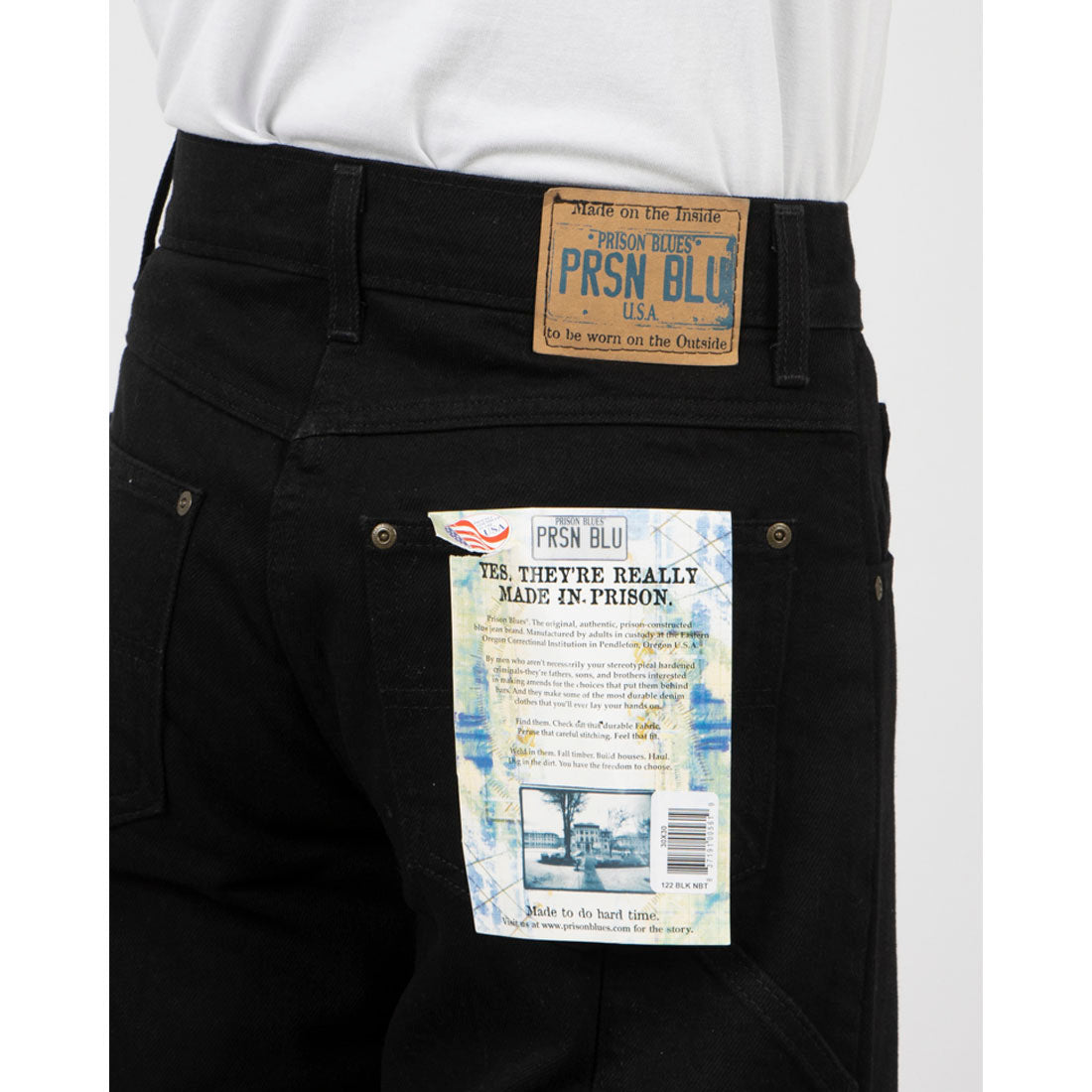 プリズンブルース Prison Blues PRISON BLUES WORK JEANS プリズンブルース ワークジーンズ （ブラック） ブラック