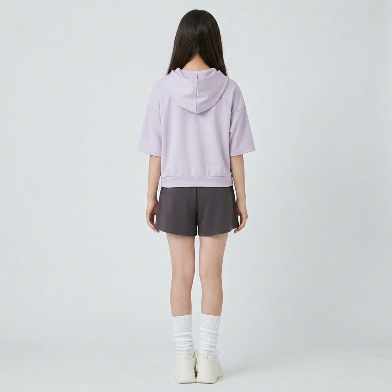 ピューピルハウス Pupil House 【milky coast】パーカー×ショートパンツセットアップ （ラベンダー） ラベンダー