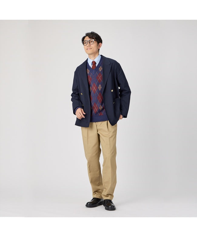 Perfect Pitta Re:) 【Pitta Re:)】 Mohair Argyle Sweater Men's