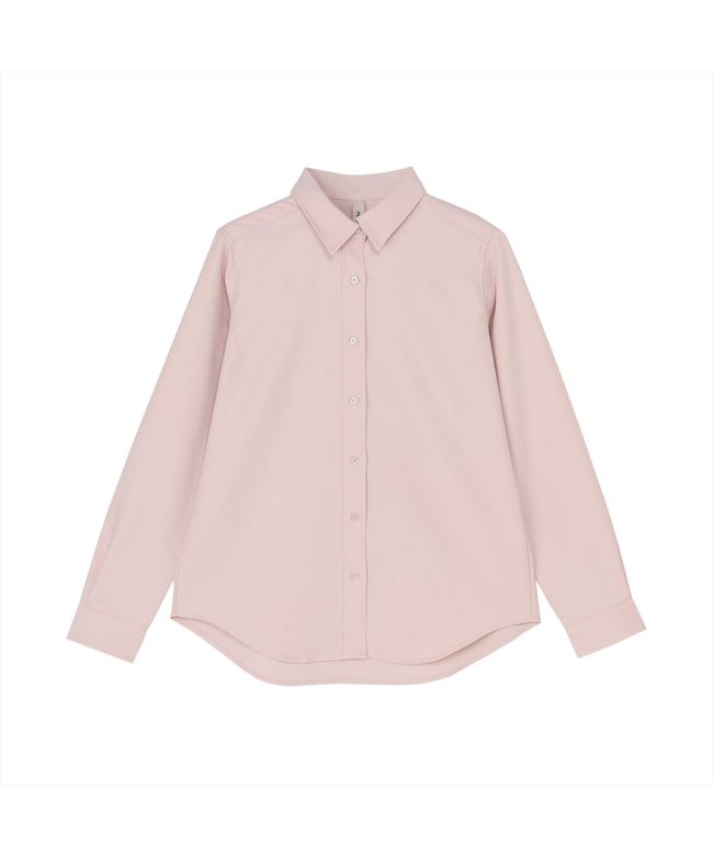 Perfect Pitta Re:) 【Pitta Re:)】 Wool-like Regular Collar Casual Shirt Long Sleeve Women's