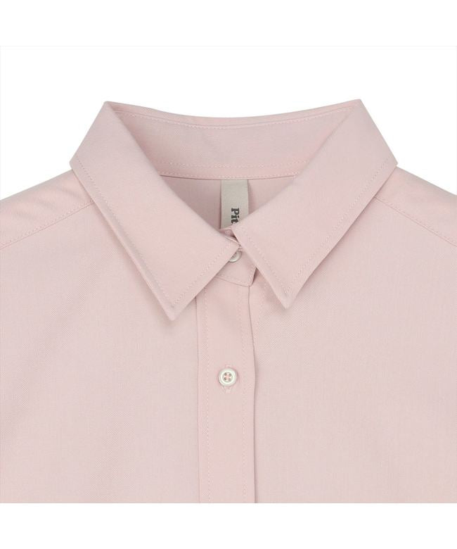 Perfect Pitta Re:) 【Pitta Re:)】 Wool-like Regular Collar Casual Shirt Long Sleeve Women's