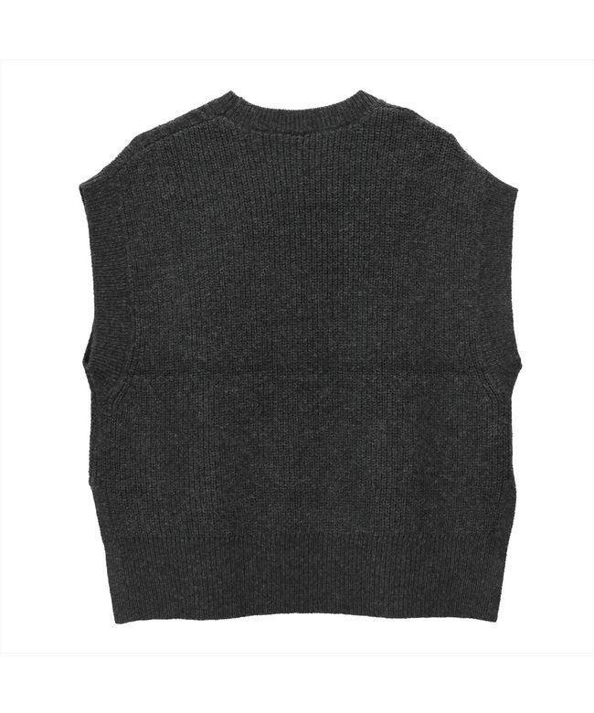 Pitta Re:) 【Pitta Re:)】 Lamb Blend Cable Knit Vest for Women