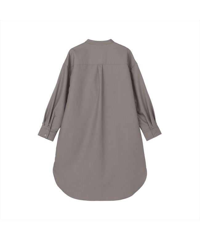 ピッタリ Pitta Re:) 【Pitta Re:)】 ウールライクシャツワンピース 長袖 レディース （ラベンダーグレージュ） ラベンダーグレージュ