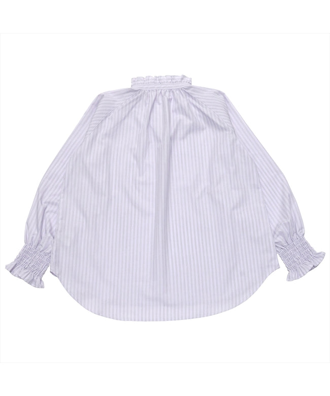 Pitta Re:) 【Pitta Re:)】 Ruffled collar raglan long sleeve blouse