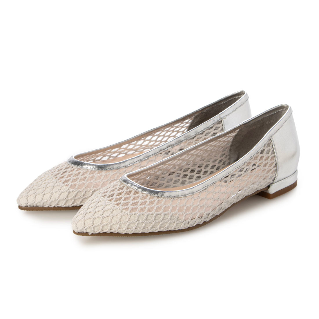 パラディクルール PARADIS COULEUR チュールネットレイヤードパンプス （シルバーコンビ） シルバーコンビ