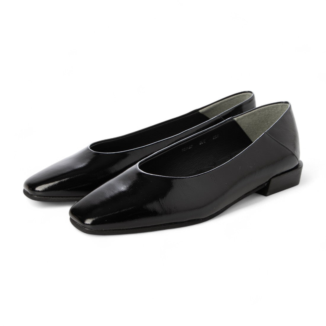 パラディクルール PARADIS COULEUR キルティングインソールプレーンパンプス （ブラックエナメル） ブラックエナメル