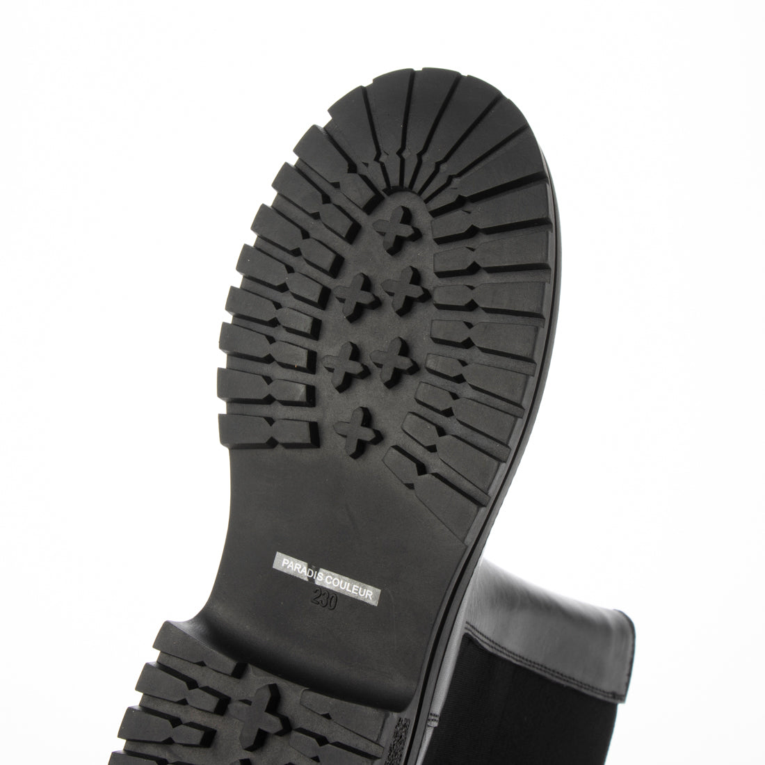 PARADIS COULEUR Round Toe Side Gore Short Boots