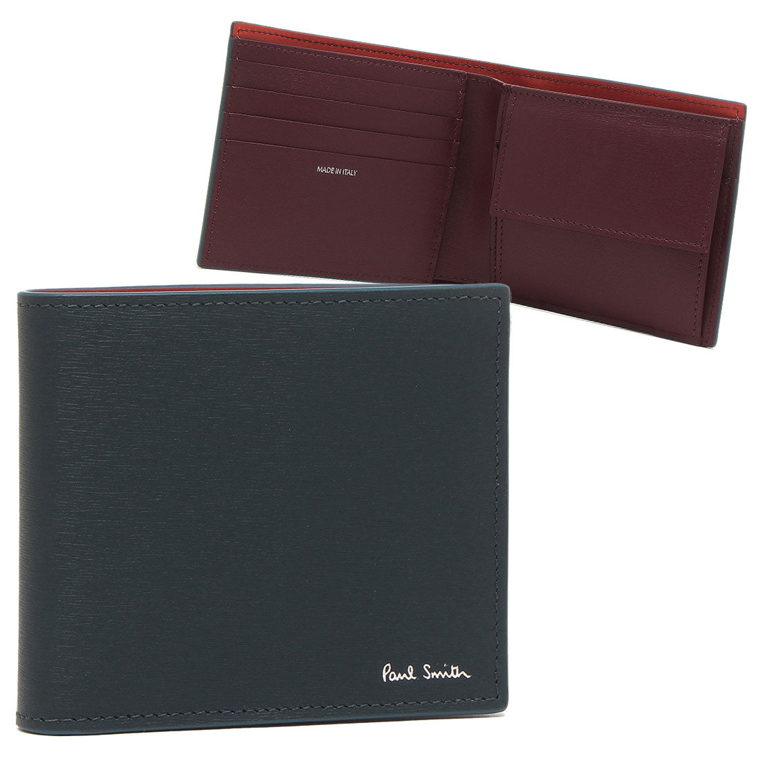 ポールスミス Paul Smith 二つ折り財布 ネイビー メンズ PAUL SMITH M1A4833 NSTRGS 45