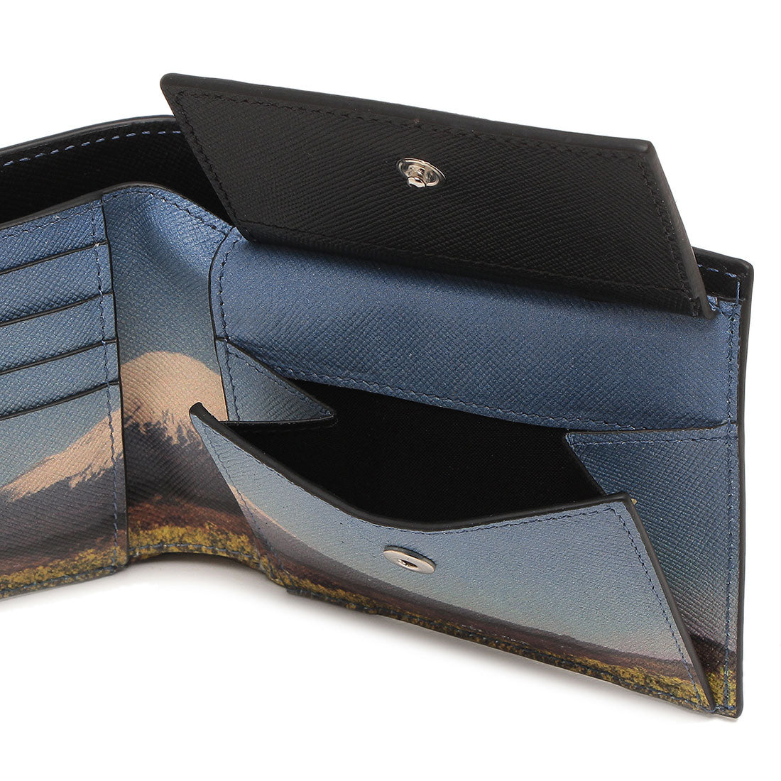 ポールスミス Paul Smith 二つ折り財布 気球 富士山 ブラック メンズ PAUL SMITH M1A4833 NMFUJI 79
