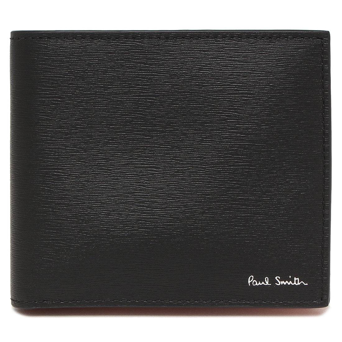 ポールスミス Paul Smith 二つ折り財布 マルチストライプ ブラック オレンジ メンズ Paul Smith M1A4833X HSTRGS 79
