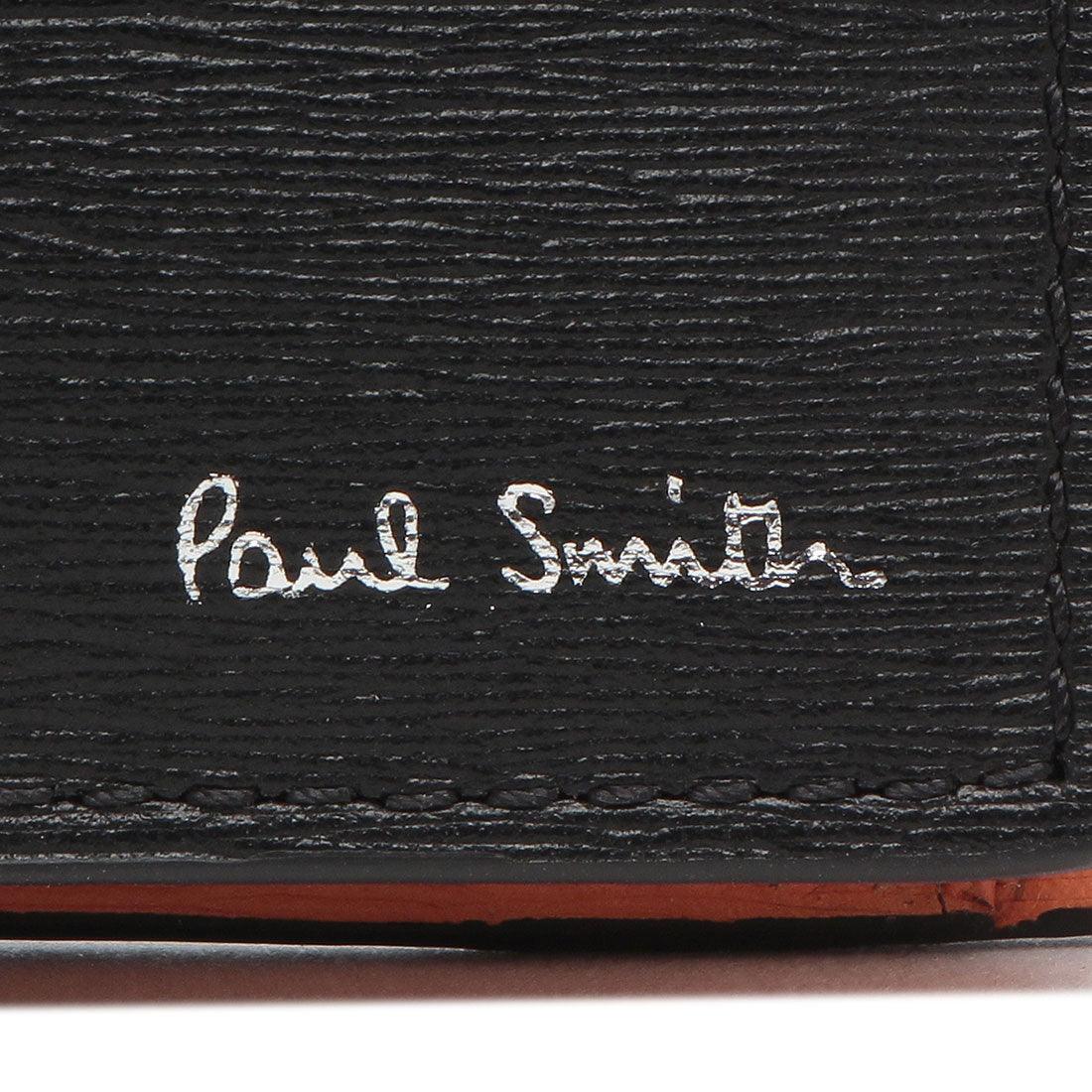 ポールスミス Paul Smith 二つ折り財布 マルチストライプ ブラック オレンジ メンズ Paul Smith M1A4833X HSTRGS 79