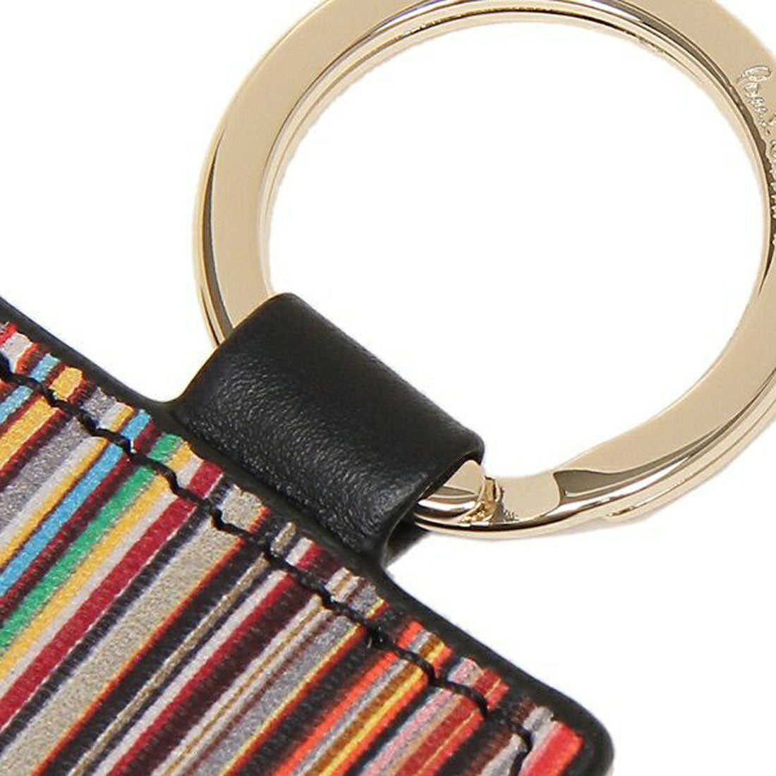 ポールスミス Paul Smith キーリング キーホルダー マルチストライプ ブラック メンズ レディース Paul Smith M1A4780 BMULTI 79