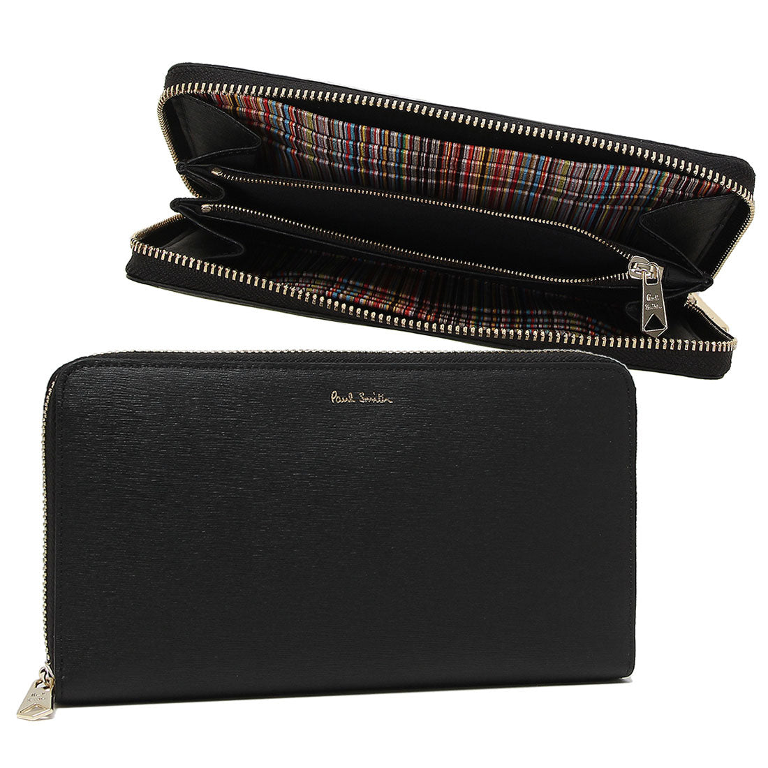 ポールスミス Paul Smith 長財布 マルチストライプ ブラック マルチカラー ユニセックス Paul Smith M1A4778X ASTRML 79A,BLACK MULTI